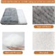 thumbnail image 3 of Colchoneta reversible para perros Colchón para gatos Cojín de viaje lavable portátil Manta para perros suave y cómoda para perros pequeños, medianos y grandes, gris (50x40cm) esquí esquí Gafas de esquí, 3 of 5