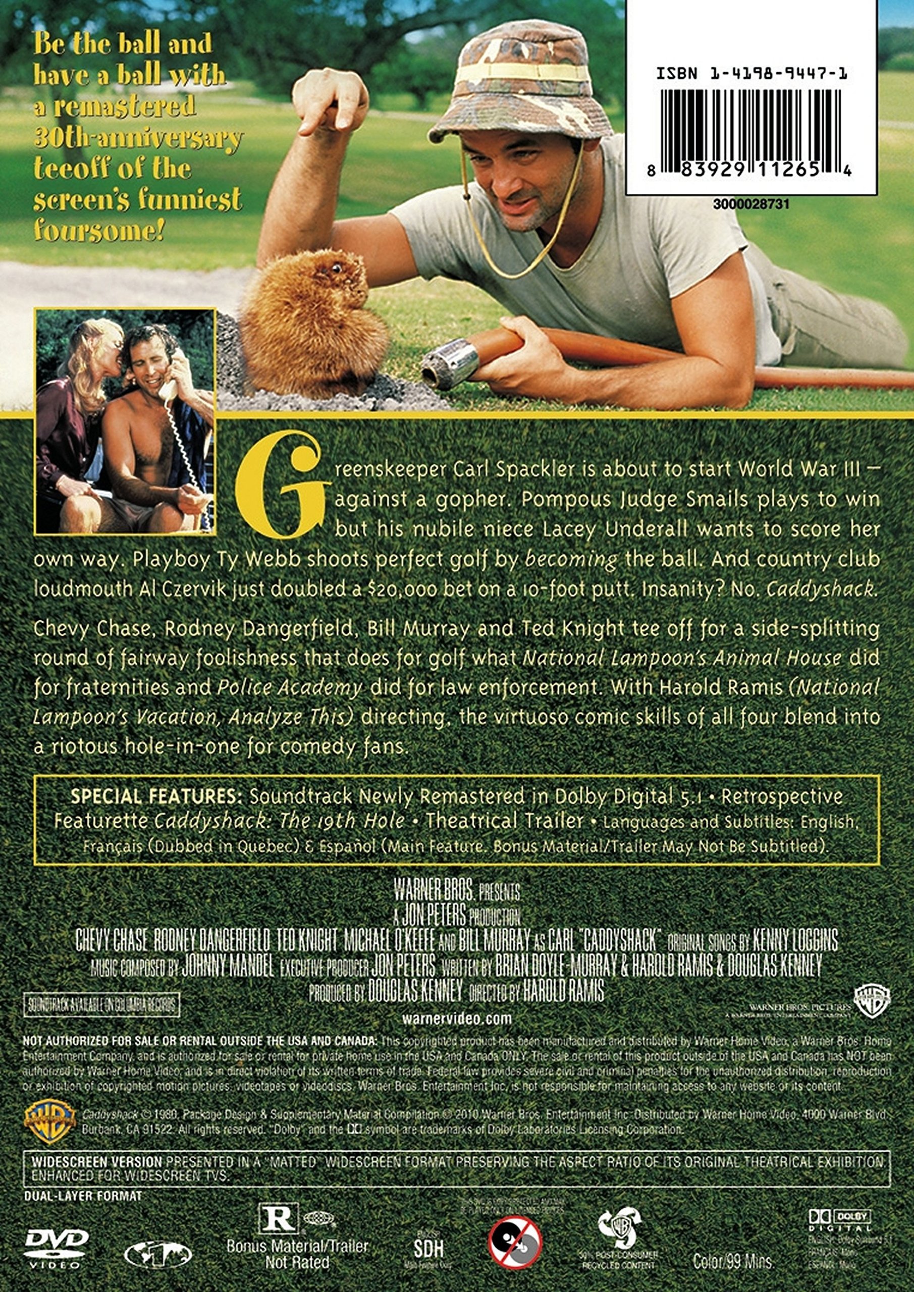 Caddyshack (30th Anniversary) (DVD), Warner Home Video, Comedy - image 2 of 7