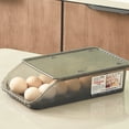thumbnail image 2 of MesaSe Automatic Roll-off Egg Storage Box Refrigerator Fresh Organizer Egg Tray, 2 of 2