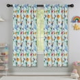 thumbnail image 5 of Blackout Kids Curtains,Colorful Dinosaurs Eggs Palms Pattern Childrens Insulated Curtains Set Of 2,Bedroom Essentials,Toddler Room Decor 42"x63", 5 of 5
