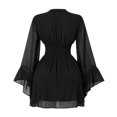 thumbnail image 4 of Norvella Womens Halloween Dresses Fairy Costume V Neck Long Sleeve Midi Gowns Fit And Flare Party Trick Or Treat Dress Up Outfits, 4 of 6
