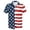 A-Blue726, variant on XIAONU Mens Patriotic Star Stripe Shirt Loose Short Sleeve Notch Neck Button Tees Tops Soft Stylish Casual Tees Shirts