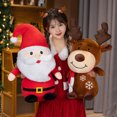 thumbnail image 2 of Muñeco de peluche de Papá Noel y alce para niños, muñeco de nieve de 22-100cm, regalo de Navidad para decoración de dormitorio, 2 of 5