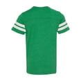thumbnail image 3 of Youth Football Fine Jersey Tee Color Vintage Green/ White X-Small Size, 3 of 4