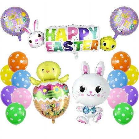 Easter Party Atmosphere Decorations, Bunny Balloons, Easter Balloon, Toys for Kids, Easter Gifts