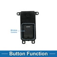 thumbnail image 3 of Interruptor de ventana eléctrica Unique Bargains para Honda CRV 2012 Interruptor de control de ventana ABS negro lado del pasajero, 3 of 7