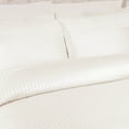 thumbnail image 3 of 400 Thread Count Egyptian Cotton Stripe Duvet Cover Set, Full/ Queen, Ivory, 3 of 5