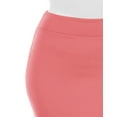 thumbnail image 3 of Thanth Womens Waist Band Streychy Solid Pencil Skirt(Plus Size Available), 3 of 4
