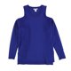 thumbnail image 1 of bar III Suéter con hombros descubiertos para mujer, azul, pequeño, 1 of 2