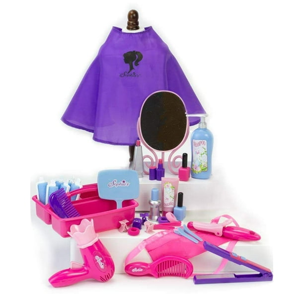 Sophia's Hair Salon Set for Dolls with Hair Clips. Curling Irons