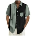 thumbnail image 1 of Playeras Lisas Para Hombre, Moda De Verano Para Hombre, Informal, Playero, Estampado Digital 3D, Solapa, Botón, Camisa De Manga Corta, Camiseta Hawaiana, 1 of 4