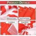 thumbnail image 4 of Youkk Polyester Rustproof Eyelets Bath Curtain Secure And Stable Installation For Shower Christmas D 3-piece+curtain, 4 of 6
