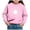 Pink, variant on Girls Oversized Crewneck Sweatshirts Kids Fashion Fleece Drop Shoulder Pullover(Green,3Y)