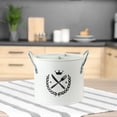 thumbnail image 4 of Porta cubiertos de cocina perfecl de hierro galvanizado Estante de almacenamiento Blanco marfil, 4 of 8