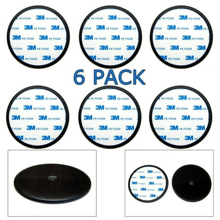 - 6_Pack Ramtech 90mm 3M PE Foam Tape Car Dash Dashboard Adhesive Sticky Suction Cup Mount Disc Disk Pad For GPS _ Mobile Cell