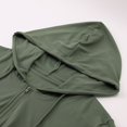 thumbnail image 6 of Ladies Yoga Hooded Slim Fitness Clothes High Elastic Breathable Running Jacket Clothes for Women Women Vest plus Juniors Zip up Hoodie Women Turtleneck Hoodie Jackets Long Sleeve Casual Color Women, 6 of 8