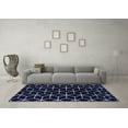 thumbnail image 3 of Ahgly Company Indoor Rectangle Abstract Blue Modern Area Rugs, 2' x 3', 3 of 4