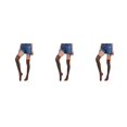 thumbnail image 2 of Sonducket Paquete de 2 calcetines a rayas de talla grande hasta el muslo, transpirabilidad, únicos, cómodos, cálidos, medias de moda, medias, Type1 NO1, 2 of 6