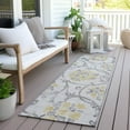 thumbnail image 6 of Addison Rugs Chantille Indoor/Outdoor Traditional Floral Silver Washable Runner Rug, 2'3" x 7'6", 6 of 6