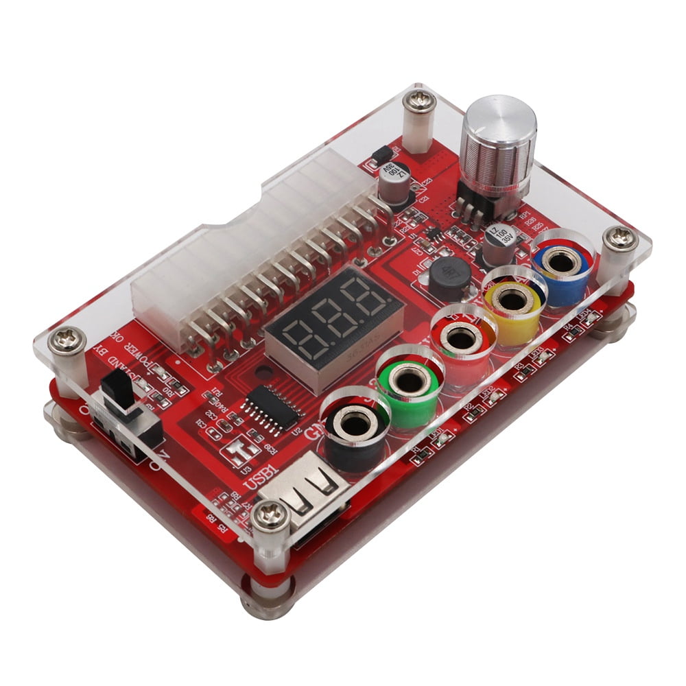ATX 24Pin Power Breakout Board with ADJ Adjustable Voltage Knob and