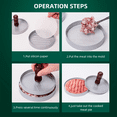thumbnail image 2 of Hamburger Patty Press Round Patty Press Model Hamburger Patty Baby Rice Mold Beef Patty Press, 2 of 7