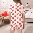 thumbnail image 5 of Pyjama en Satin pour Enfants Garçons Imprimé Graphique Ensemble de Vêtements de Maison à Boutons Pyjama de Mode pour Filles Ensemble de Pyjamas de Noël Enfants 4T 5T, 5 of 5