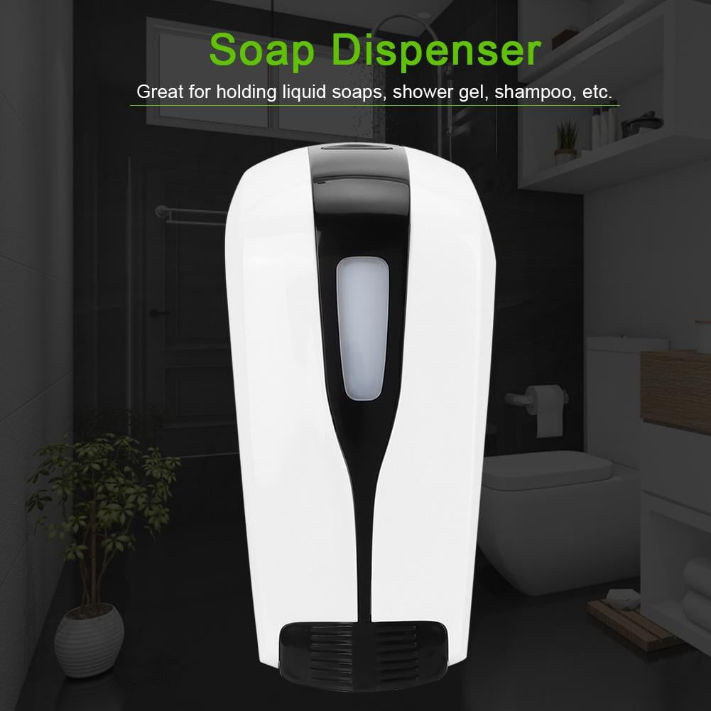 BIMZUC 500 ml Wall‑Mounted Liquid Soap Dispenser with Locking Cap, Dual‑Nozzle, Clear Window & Scale – Ideal for Hotels, Offices & Public Restrooms