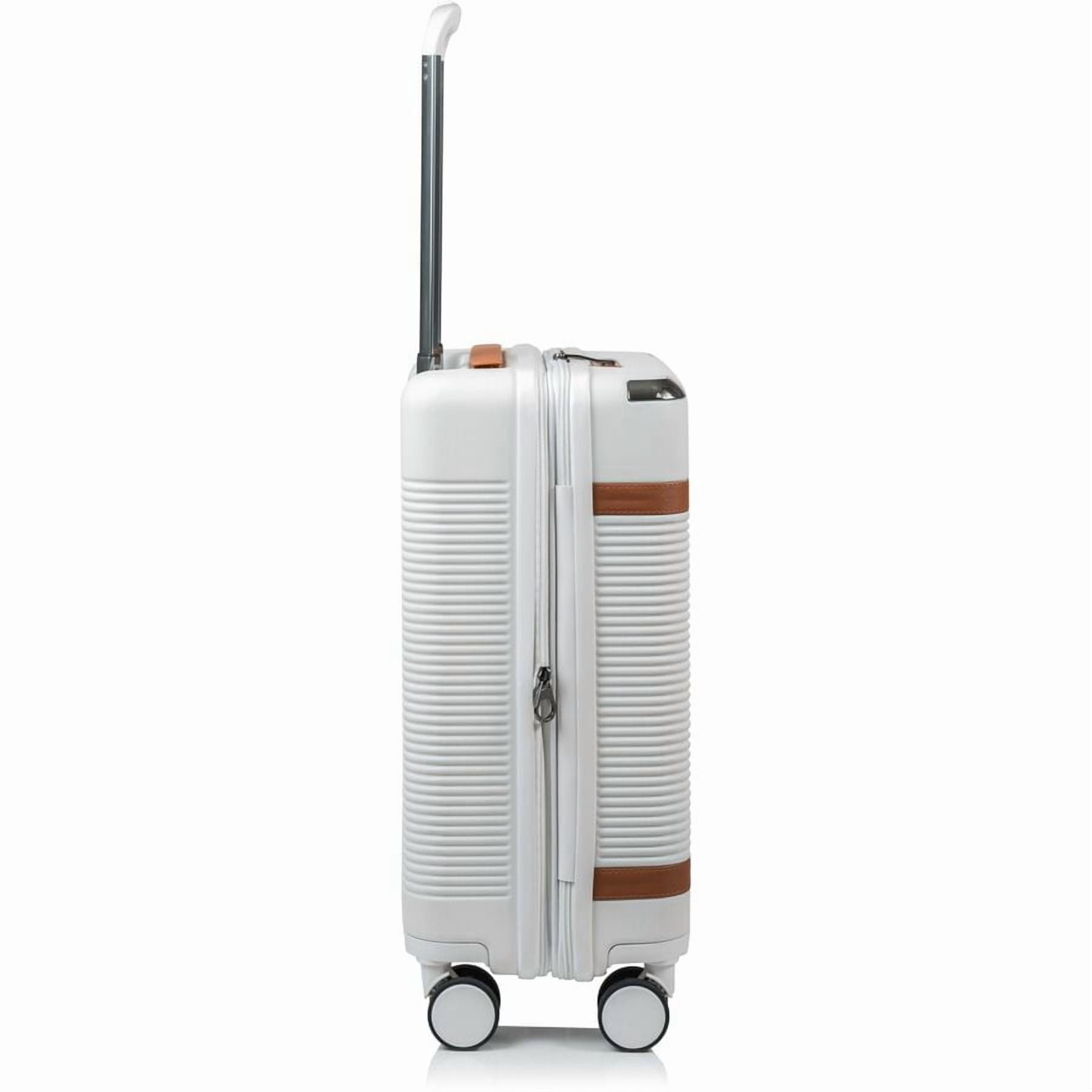 CHAMPS Vintage III Collection, 3-piece Hardside Luggage set, Ivory