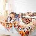 thumbnail image 4 of Homewish Couple Romantic Skeleton Bedding Comforter Set, Rustic Groovy Floral Twin Comforter Sets, Valentines Day Reversible Bedding Set, Breathable Home Decor, 2-Piece, 4 of 8