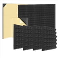 thumbnail image 3 of Paquete de 12 Paneles de Pared Autoadhesivos Insonorizados, Paneles de Espuma una Prueba de Sonido de 2X12X12 Pulgadas para Pared, Hogar, Estudio de GrabacióN, Oficina, 3 of 5