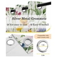 thumbnail image 6 of Country Flower Blackout Curtains, Light Blocking Print Window Curtains, Farm Leaf Botanical Pastoral Painting Thermal Insulated Window Drapes for Living Room Kitchen Cafe 2 Panels, 55"W x 39"L, 6 of 9