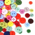 thumbnail image 3 of 100 ASSORTED Colored ROUND RESIN BUTTONS 9-15mm DIY SEWING CRAFTS, 3 of 8