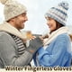 thumbnail image 2 of Guantes de invierno sin dedos para mujeres y hombres, guantes de medio dedo para adultos para clima frío para conducir 966, 2 of 6