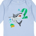 thumbnail image 4 of Inktastic Second Birthday Shark with Cake Boys or Girls Long Sleeve Baby Bodysuit, 4 of 5