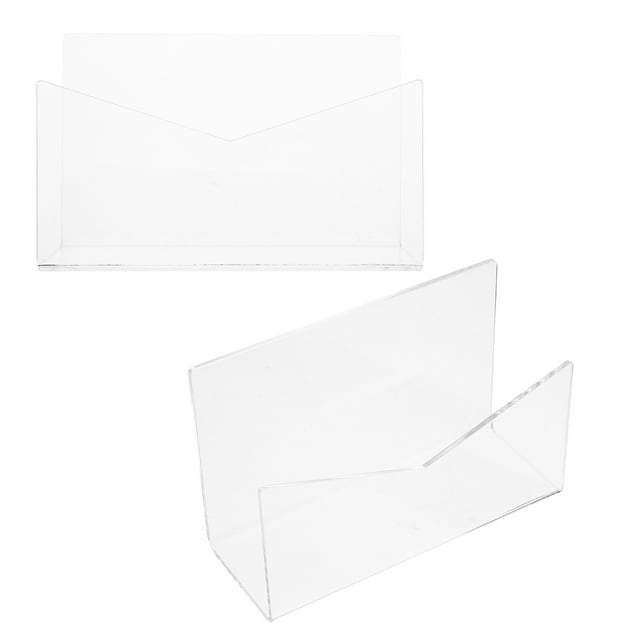 FOMIYES 2Ud Soporte Acrílico Para Cartas Y Con Resistente Y Transparente