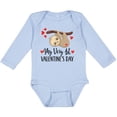 thumbnail image 3 of Inktastic My First Valentines Day Baby Sloth Boys or Girls Long Sleeve Baby Bodysuit, 3 of 5
