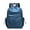 Blue, variant on Waterproof laptop backpack for leisure, with padded shoulder straps, simple and large capacity, suitable for university and travel use.