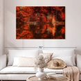 thumbnail image 2 of Elephant Stock Reflection Of Autumn Wall Art - Horizontal Canvas Wall Art - Living Room Wall Decor - Nature Canvas - Red And Brown Decor - 48" x 32", 2 of 8