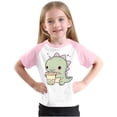 thumbnail image 4 of RXIRUCGD 2025 Vêtements d'Été pour Enfants Tout-Petits Garçons Filles Mode Mignon Col Rond Imprimé Manches Courtes Haut, 4 of 7