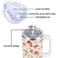 thumbnail image 2 of Mushroom Tumbler 40 Oz, Mushroom Gifts for Women, Mushroom Coffee Cup Travel Mug Water Bottle, Mushroom Gifts for Mushroom Lovers, Mushroom Accessories Stuff Thing 40 Oz Tumbler with Handle and Straw, 2 of 6