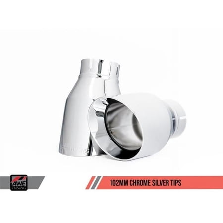 AWE Tuning Exhaust with Chrome Silver Tips for VW MK7 GTI Track Edition
