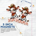 thumbnail image 4 of (2 Pack) Mama Cow Magnets - Cute Cow D????cor - Animal Lover Gifts - Fridge Magnets for Cow Enthusiasts - 5" On Longest Side - for Cars, Fridges, Toolboxes - Made in USA - MAG3788, 4 of 7