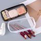 thumbnail image 3 of Estuche transparente para lápices, caja de bolígrafos impermeable de gran capacidad para niñas, bolsa para brochas cosméticas, papelería, suministros escolares de oficina, 3 of 5