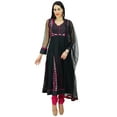 thumbnail image 6 of Atasi Womens Readymade Black Anarkali Suit With Dupatta Salwaar Kameez Indian Bollywood Dress - Custom Clothing, 6 of 9
