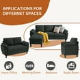 thumbnail image 6 of Pingliang Home 3 Piece Sofa Set,Convertible Sectional Sofa Couch with Storage Ottoman and Storage Pockets, L Shaped 3 Seater+Reversible Ottoman+Loveseat+Accent Chair,for Living Room Apartment Office, 6 of 8