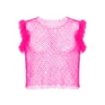 thumbnail image 5 of Alkepwun Mens Tank Tops Openwork Mesh Rhinestone Muscle Shirts with Feather Accents Summer Solid-Color Sexy Breathable Round-Neck Top, 5 of 5