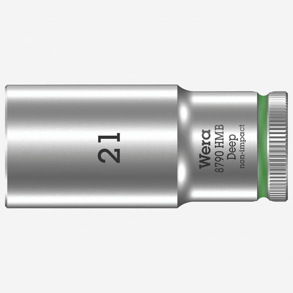 Wera 004543 Deep Socket, 21 x 3/8"