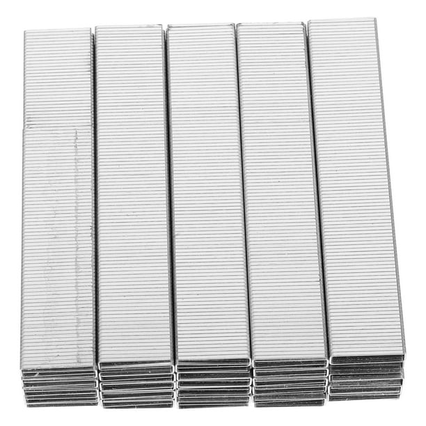 Clavos de grapa: Clavos en forma de U de alta resistencia, grapadora, clavadora eléctrica para muebles de madera, grapadora para proyectos de manualidades, tapicería y carpintería.