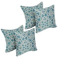 thumbnail image 2 of Blazing Needles Premium Indoor/Outdoor Geometric Throw Pillow, 17", Dolan Tuquoise 4 Count, 2 of 2