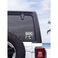 thumbnail image 2 of 1pc White Dog Mom Car Sticker, 2 of 4